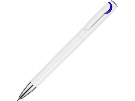 Ручка шариковая Локи, белый/синий