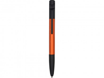 Ручка-стилус металлическая шариковая многофункциональная (6 функций) Multy, оранжевый