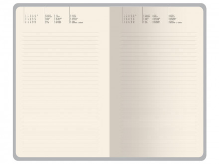 Ежедневник недатированный А5 Valencia, темно-синий
