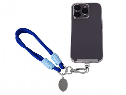 Брелок-браслет Bohemian c металлическим держателем для телефона, синий