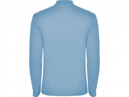 Рубашка поло Estrella мужская с длинным рукавом, небесно-голубой