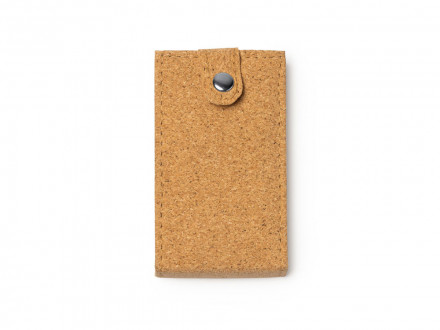 Маникюрный набор PODOX в чехле из пробки, серебристый/бежевый