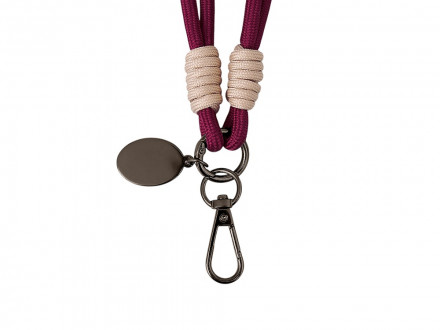Брелок-браслет Bohemian, бургунди