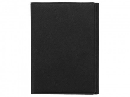 Обложка на магнитах для автодокументов и паспорта Favor, черная