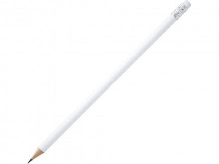 Карандаш деревянный COUVET с ластиком, белый