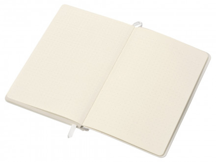 Блокнот Notepeno 130x205 мм с тонированными линованными страницами, белый