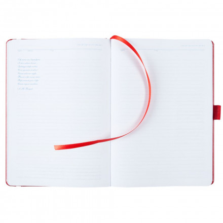 Ежедневник Lyric Classic, недатированный, красный