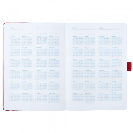 Ежедневник Lyric Classic, недатированный, красный