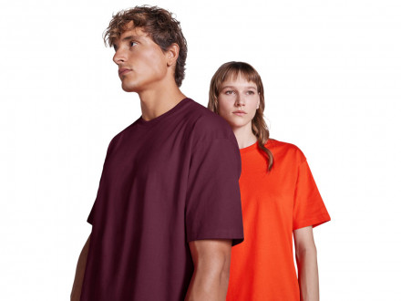 Футболка оверсайз Bull унисекс, сливовый