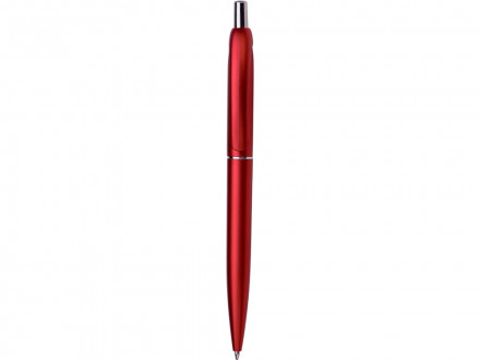 Пластиковая шариковая ручкаVivid с покрытием металлик, красный