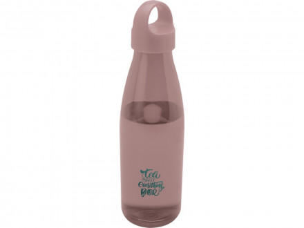 Bergen бутылка для воды объемом 800 мл из переработанной пластмассы, пыльно-розовый