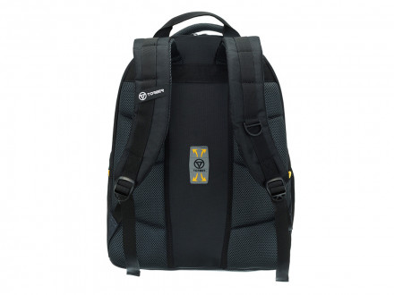 Рюкзак TORBER МЕГАПОЛИС с отделением для ноутбука 15.6, чёрный/серый, полиэстер, 35,5 х 23 х 45 см