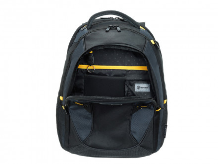 Рюкзак TORBER МЕГАПОЛИС с отделением для ноутбука 15.6, чёрный/серый, полиэстер, 35,5 х 23 х 45 см