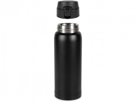 Термокружка Relaxika 701 (0,48 литра), черная (без лого)