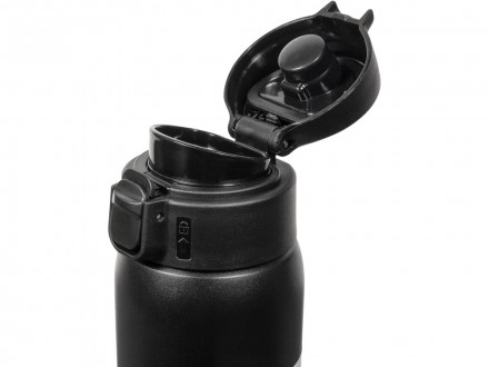 Термокружка Relaxika 701 (0,48 литра), черная (без лого)