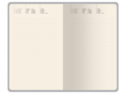 Ежедневник недатированный А5 Valencia, красный