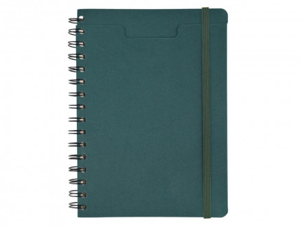 Ежедневник недатированный на гребне А5 Pragmatic, темно-зеленый