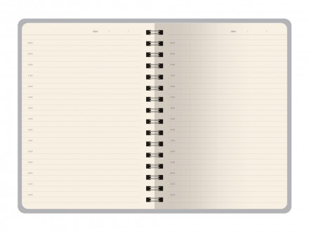 Ежедневник недатированный на гребне А5 Pragmatic, темно-зеленый