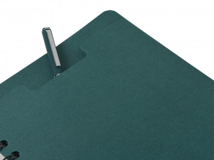Ежедневник недатированный на гребне А5 Pragmatic, темно-зеленый