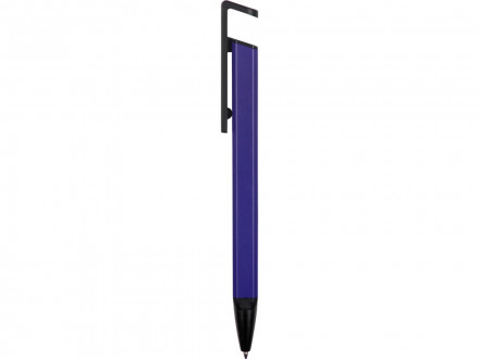 Ручка-подставка металлическая, Кипер Q, синий/черный