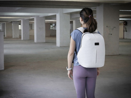 Рюкзак с защитой от краж Phantom Mini, белый