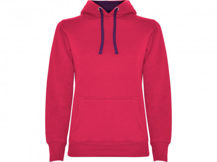 Толстовка с капюшоном Urban женская, фуксия/фиолетовый