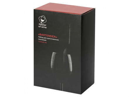 Набор Bartender для приготовления коктейлей на бамбуковой подставке (Р)