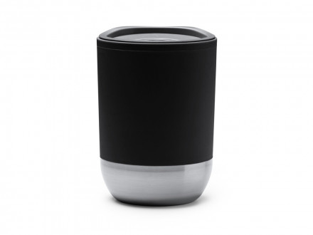 Термокружка LINDE с двойными стенками из переработанного полипропилена, черный
