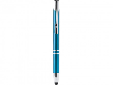 Ручка-стилус металлическая шариковая KRUGER, голубой