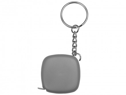 Брелок-рулетка 1м Block, серый