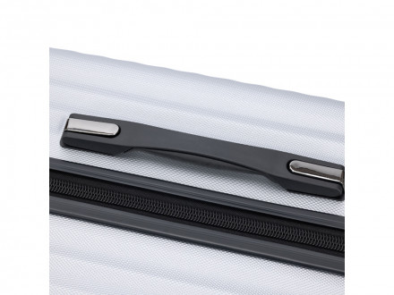 Чемодан TORBER Lama, серебристый, ABS-пластик, 43 х 25,5 х 67 см, 62 л