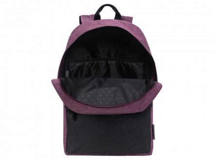 Рюкзак TORBER GRAFFI, фиолетовый с карманом черного цвета, полиэстер меланж, 42 х 29 x 19 см