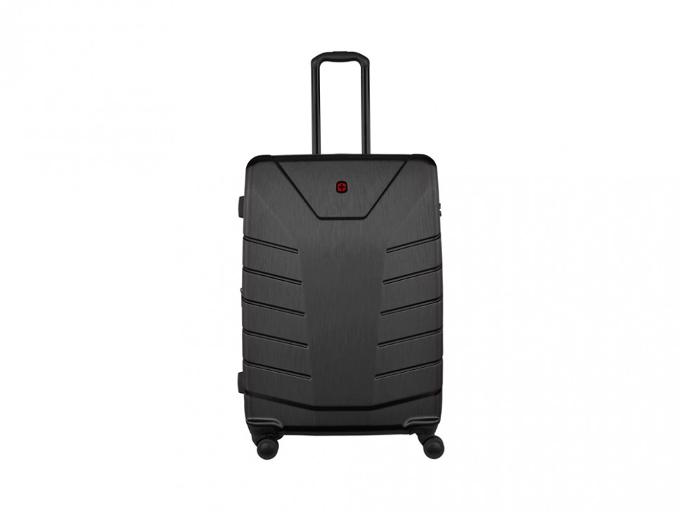 Чемодан WENGER Pegasus, черный, поликарбонат+АБС-пластик, большой, 52х76х30 см, 99 л.