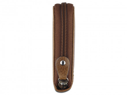 Кошелек Mano Don Montez, натуральная кожа в коньячном цвете, 19 х 10,3 см