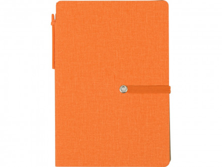 Блокнот А6 Write and stick с ручкой и набором стикеров, оранжевый