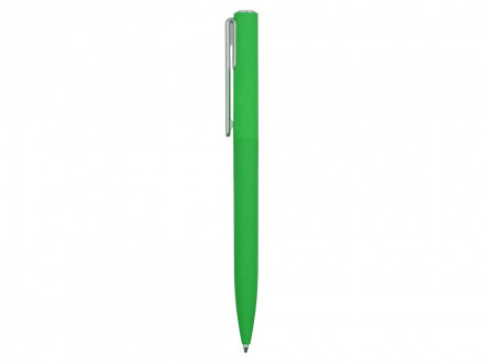 Ручка шариковая пластиковая Bon с покрытием soft touch, зеленый