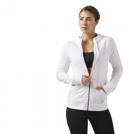 Толстовка женская Elements French Terry Full Zip, белая