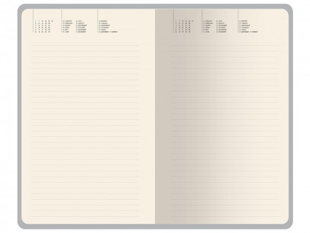 Ежедневник недатированный А5 Valencia, серый