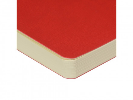 Скетчбук Sketch & Art в мягком переплете 140х210 мм, 100 л. бежевой бумаги 100 гр., красный