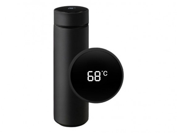 Термос с индикатором температуры LEMARK (Чёрный)