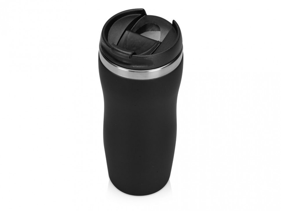 Термокружка Double wall mug C1, soft touch, 350 мл, черный