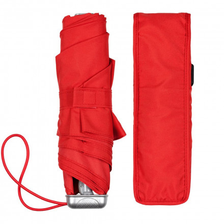 Складной зонт Alu Drop S, 3 сложения, механический, красный