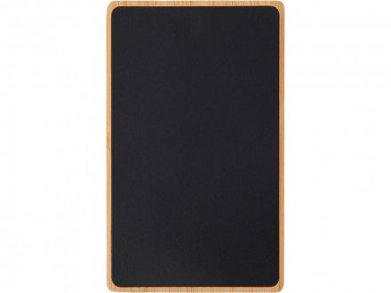 Внешний аккумулятор с подсветкой лого Reedia S2, 5000 mAh, бамбук, черный