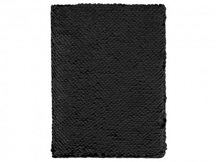 Блокнот с пайетками Fashion, черный