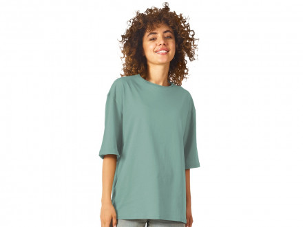 Футболка оверсайз Liyon унисекс, пыльно-бирюзовый