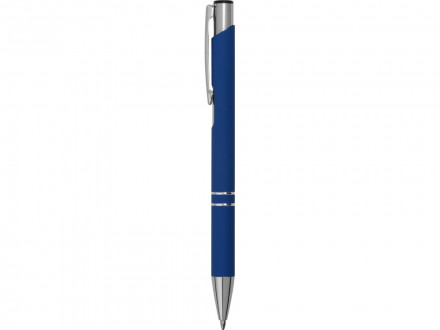 Ручка металлическая шариковая C1 софт-тач, синий