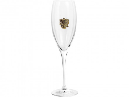 Набор бокалов для шампанского За Россию Chinelli в деревянной коробке