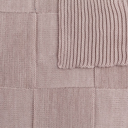 Плед Chess Queen, бежевый меланж