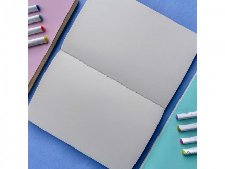 Скетчбук Sketch & Art в мягком переплете 140х210 мм, 100 л. бежевой бумаги 100 гр., черный