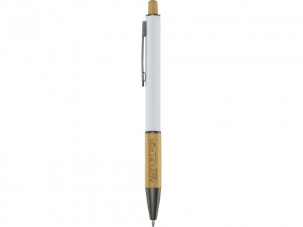 Darius шариковая ручка из переработанного алюминия, синие чернила - Белый